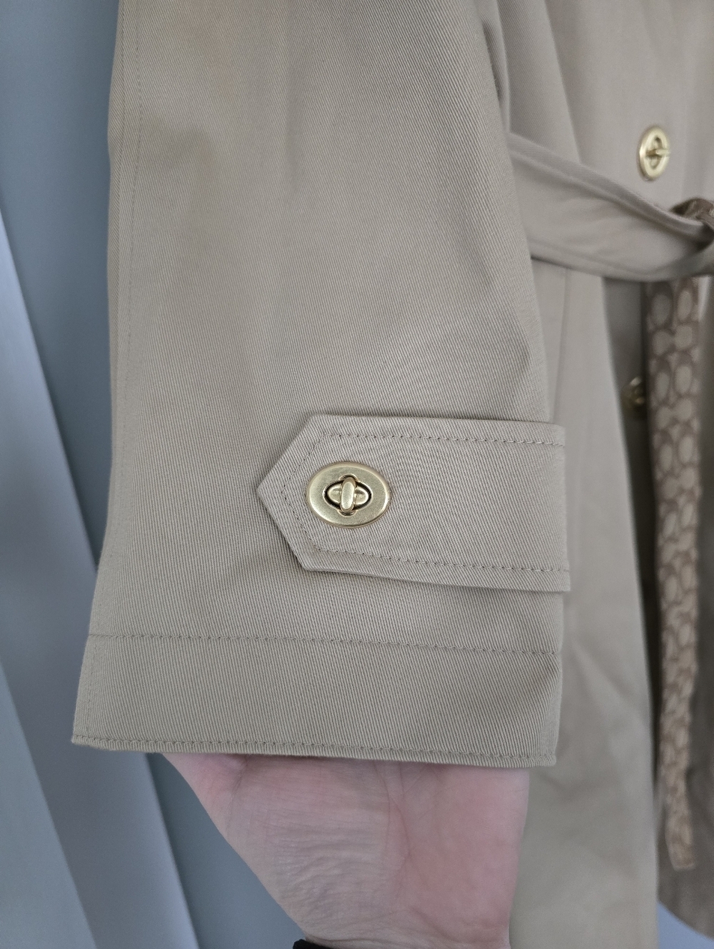 NEW Coach Women's Signature Turnlock Trench Coat - Picture 9 of 15